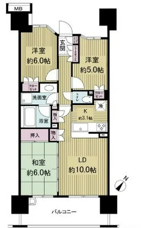 スターコート豊洲 5階階 間取り