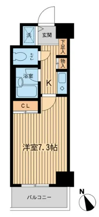 ベジフル北新宿弐番館 5階階 間取り