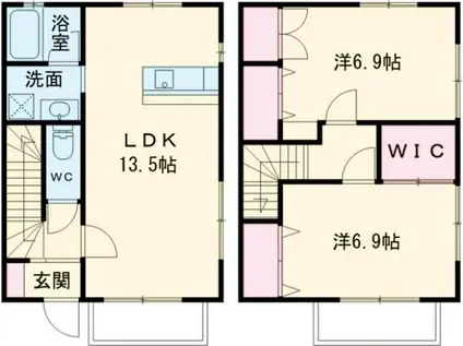 STAGEA RESIDENCE(2LDK/1階)の間取り写真