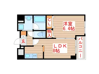 BRANDZ TOMIZAWA(1LDK/3階)の間取り写真
