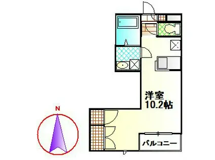 メゾン・アイ(ワンルーム/2階)の間取り写真