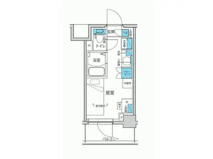 キャンパスヴィレッジ登戸(ワンルーム/3階)の間取り写真