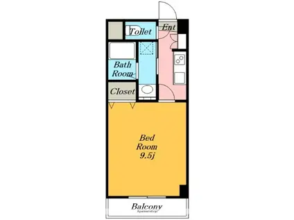 LIVES RESIDENCE 太閤通(1K/9階)の間取り写真