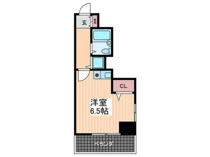 ダイアパレス平和通(ワンルーム/8階)の間取り写真