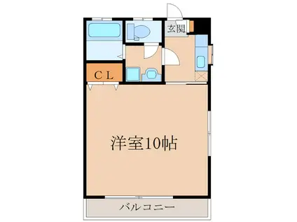 メープル西原(1K/1階)の間取り写真