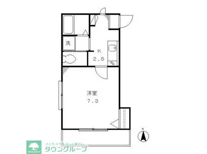 メゾン新丸子(1K/3階)の間取り写真