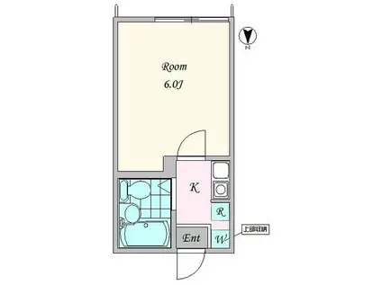 アーニィ中野(1K/1階)の間取り写真