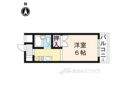 洛西みやびビル(1K/2階)の間取り写真