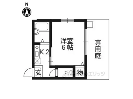 ダイヤハイツ(1K/1階)の間取り写真