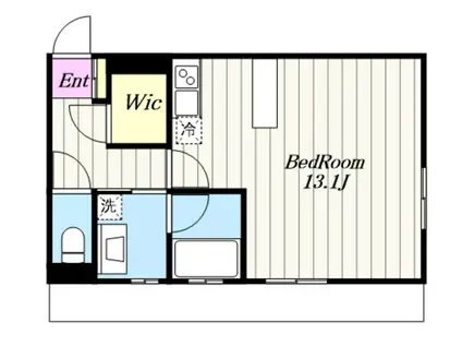 オパールマンション(ワンルーム/2階)の間取り写真