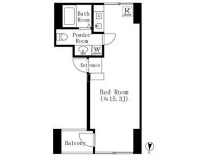 STELLA池上(ワンルーム/6階)の間取り写真