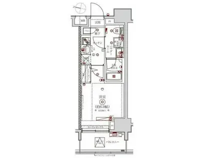 スプレスタ―立石ステーションフロント(1K/1階)の間取り写真