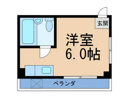 シャルマン北梅田(ワンルーム/4階)の間取り写真