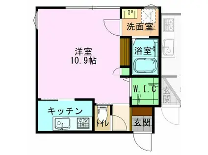 ロカヒ金沢駅西(1K/1階)の間取り写真