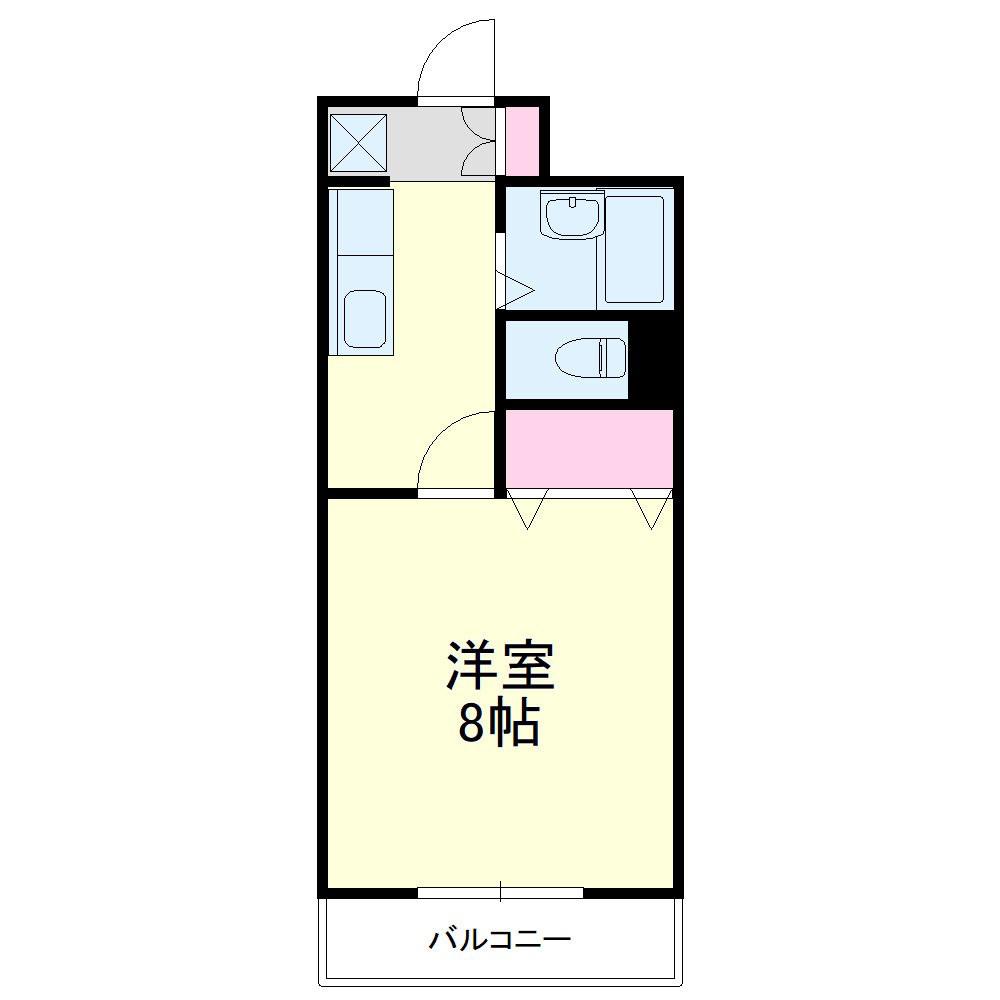 ATELIER(1K/3階)の間取り写真