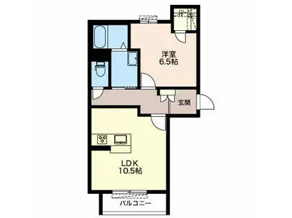 RELAFORT(1LDK/1階)の間取り写真