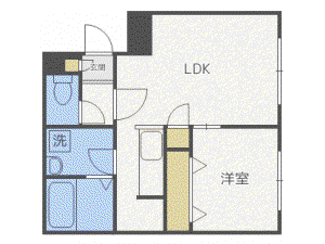 アステールN12(1LDK/3階)の間取り写真