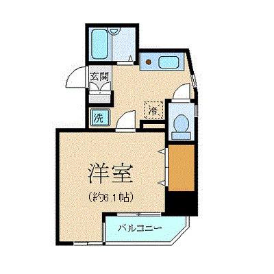 ヴェルト五反田西(1K/10階)の間取り写真