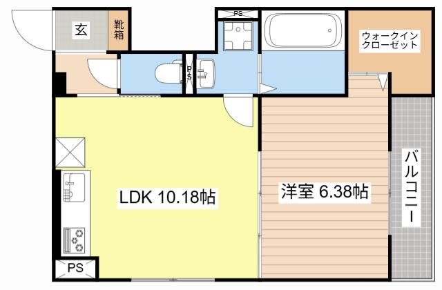 VILLARIVIERE(1LDK/3階)の間取り写真