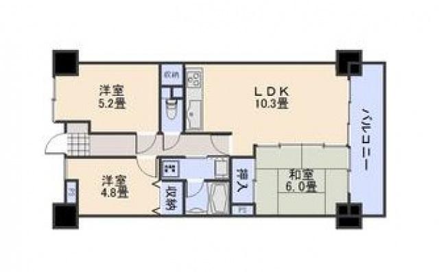 アコルト井口鈴が台(3LDK/2階)の間取り写真
