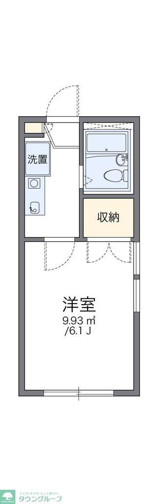 レオパレスビレッジ光が丘参番館(1K/1階)の間取り写真