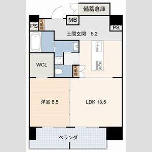 LAUSANNE(1LDK/10階)の間取り写真