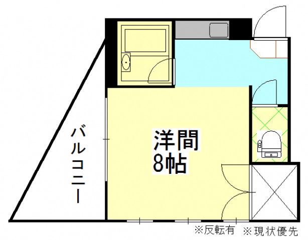 ファイブ南方(1K/2階)の間取り写真