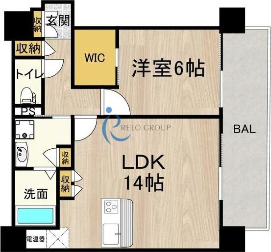 CASA FELICE(1LDK/2階)の間取り写真