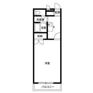 プレジール VIOLETTE(1K/2階)の間取り写真