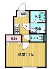 SHANTI COREA(1K/1階)の間取り写真