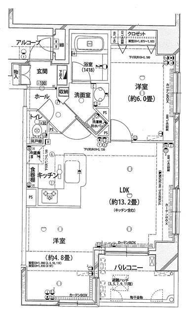 ロワール関内エナジス(1LDK/7階)の間取り写真