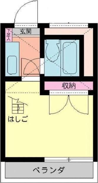 コンドレア高田東A棟(ワンルーム/2階)の間取り写真
