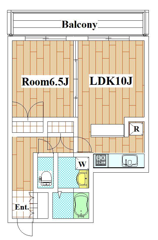 ベルフォレスタ久が原(1LDK/6階)の間取り写真