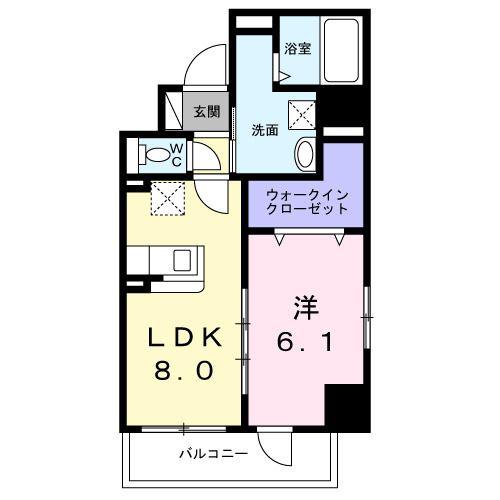 サニーレジデンス吉野II(1LDK/1階)の間取り写真