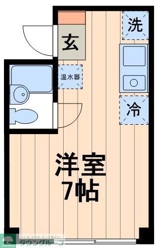 レジェンド森下(ワンルーム/2階)の間取り写真