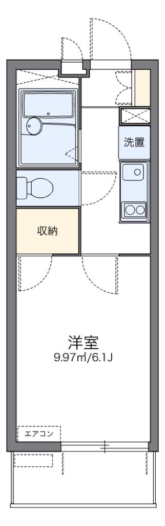 レオパレス元住吉桜下(1K/3階)の間取り写真