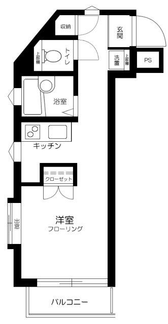 パークプラザ西荻窪(1K/1階)の間取り写真