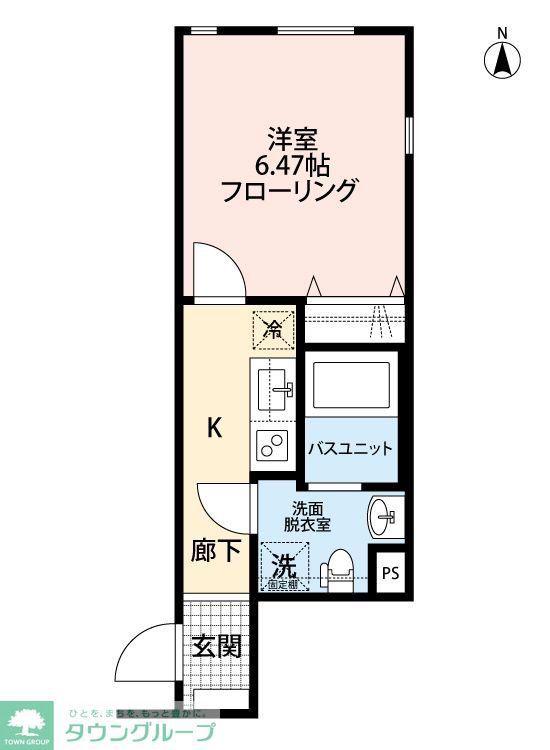 THE CLASS(1K/3階)の間取り写真