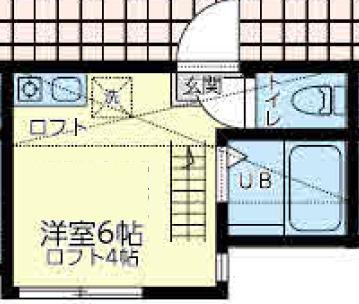 メゾンFUKAISHI浜町(ワンルーム/1階)の間取り写真