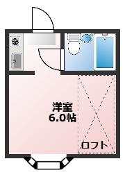 コスモトピア21 VOLIII(ワンルーム/1階)の間取り写真