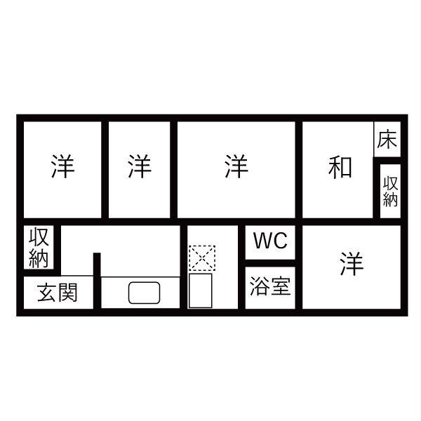 リアライズ木曽川(3LDK/2階)の間取り写真