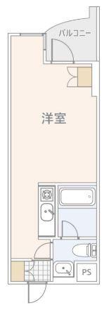 グレース成城Ⅰ(ワンルーム/2階)の間取り写真