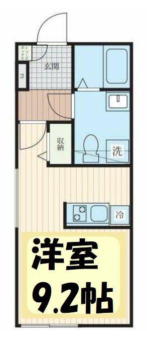 GRAN 大袋(ワンルーム/3階)の間取り写真