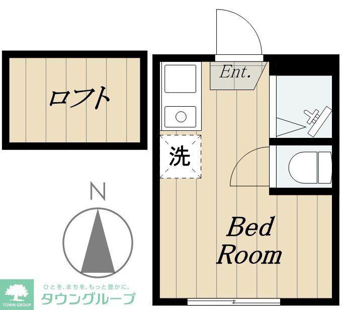 ソフィアエンジェル(ワンルーム/1階)の間取り写真