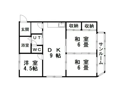 新川ハイツ(3DK/2階)の間取り写真