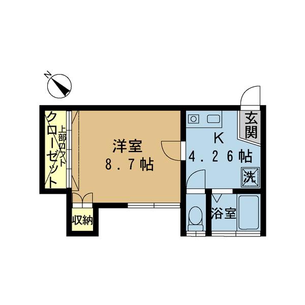エステート松島(1K/2階)の間取り写真