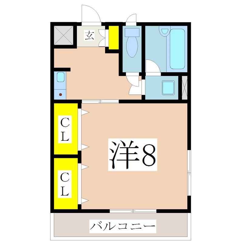 コート朋瑞晃(1K/1階)の間取り写真