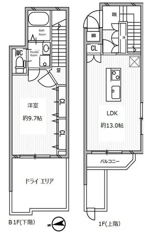 白金高輪レジデンス 1階階 間取り