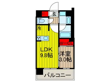 コージーコート蕨(1LDK/5階)の間取り写真