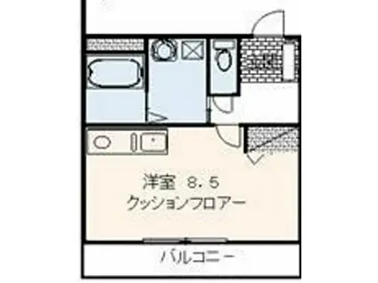 リバーテック(ワンルーム/3階)の間取り写真